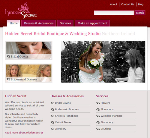 Hidden Secret wedding website launched