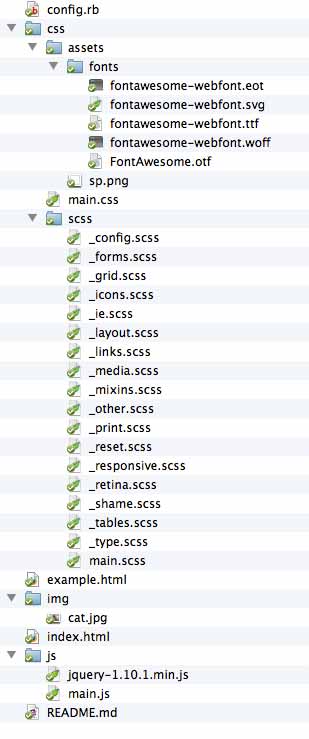 html scss boilerplate